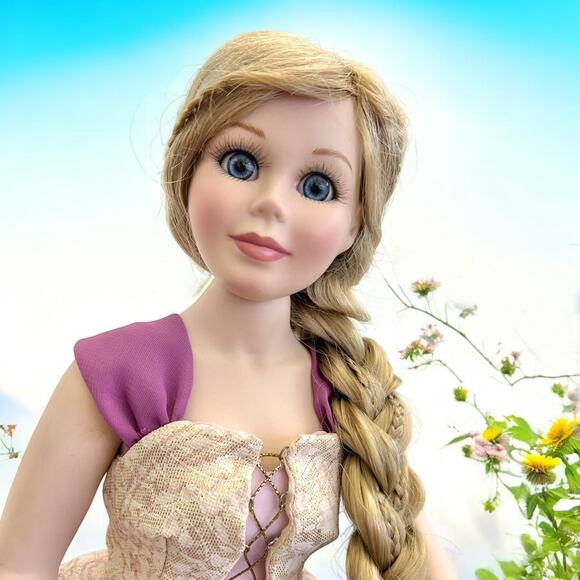 OOAK Disney Parks Marie Osmond Porcelain Princess Tangled Rapunzel Doll 19.5” - Picture 8 of 10